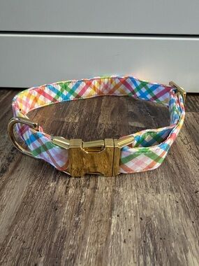 The Foggy Dog Gingham Dog Collar